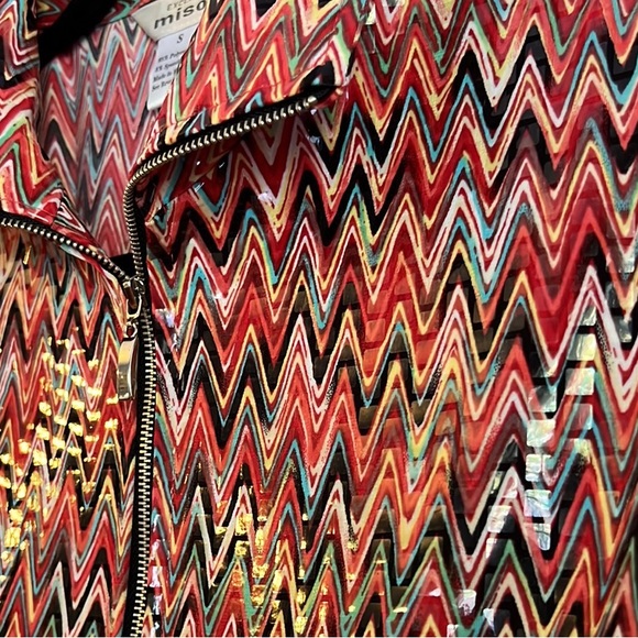 Misook Full Zip Lightweight Unique Colorful Jacket Size S - Picture 5 of 11